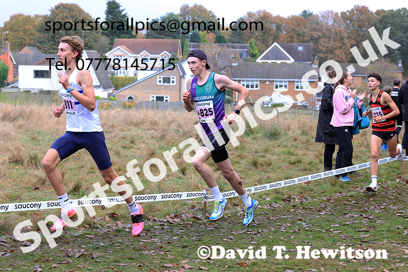Boys Under-15s 2024 National Cross Country Relays, Berry Hill Park, Mansfield.   Photo: David T. Hewitson/Sports for All Pics